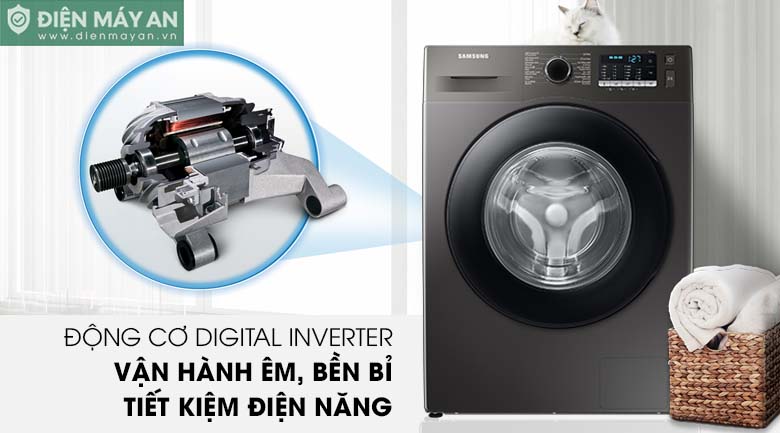 Máy Giặt Samsung Inverter 9.5 Kg WW95TA046AX/SV